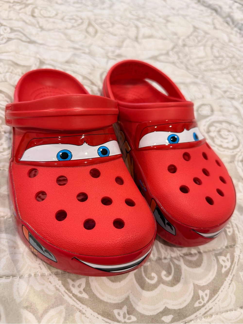 Red Lightning McQueen Clog Shoes